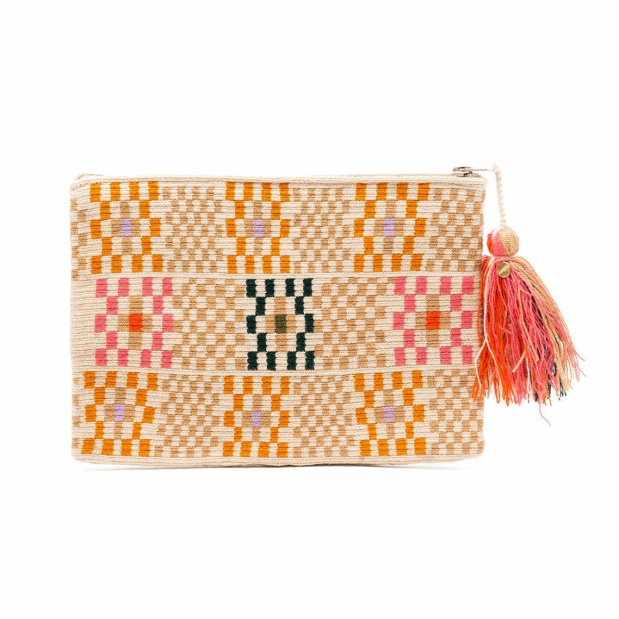 Beaute Guanabana Trousses De Toilette | Guanabana - Pochette Avec Pompon - Beige