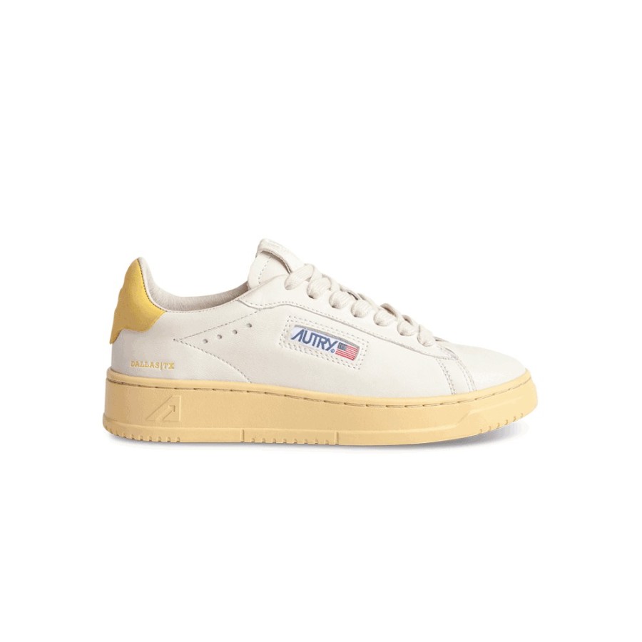 Mode Femme Autry Baskets | Autry - Baskets Dallas Low Wom - Jaune