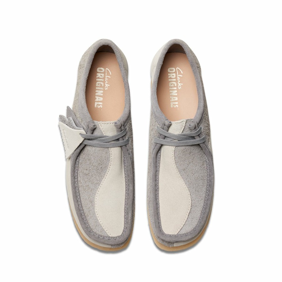 Mode Homme CLARKS Derbies | Clarks - Wallabee - Gris/Blanc