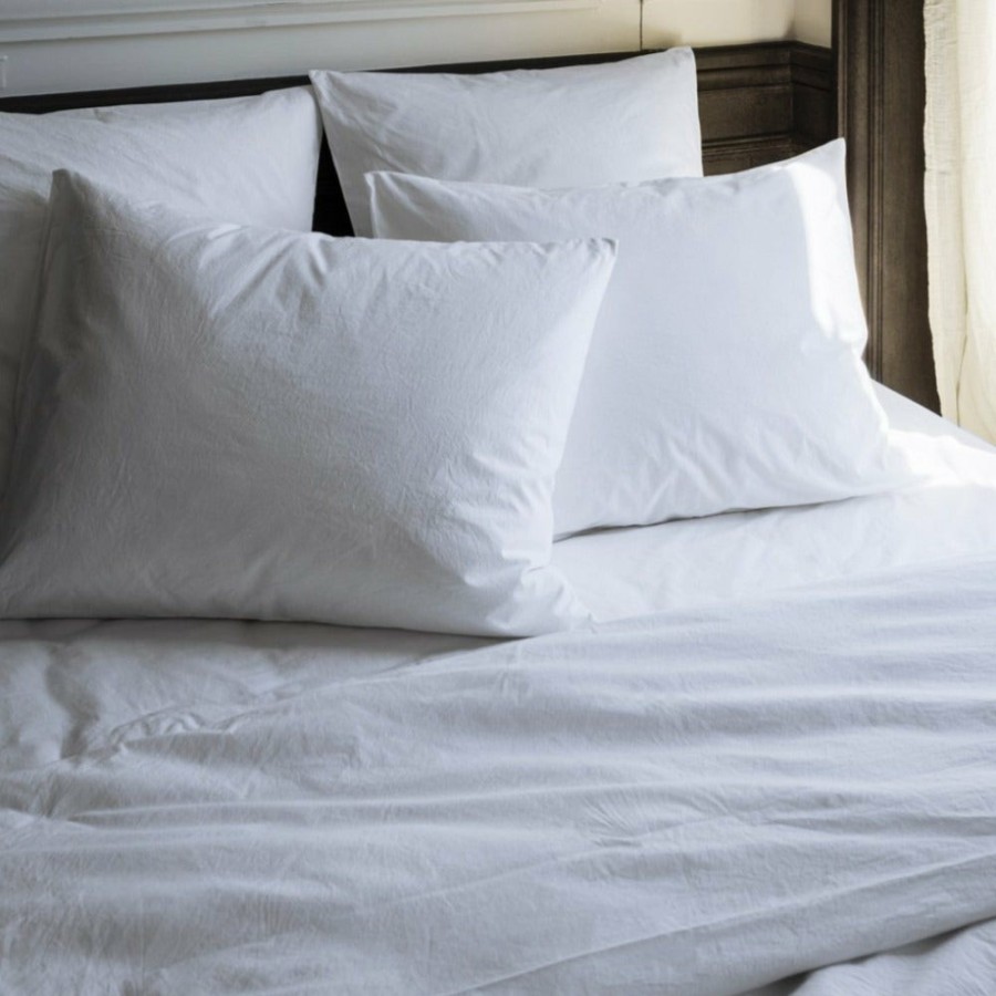 Linge De Maison 1700 COTEX Taies D'Oreiller | Taie D'Oreiller En Coton Percale - Blanc Craie