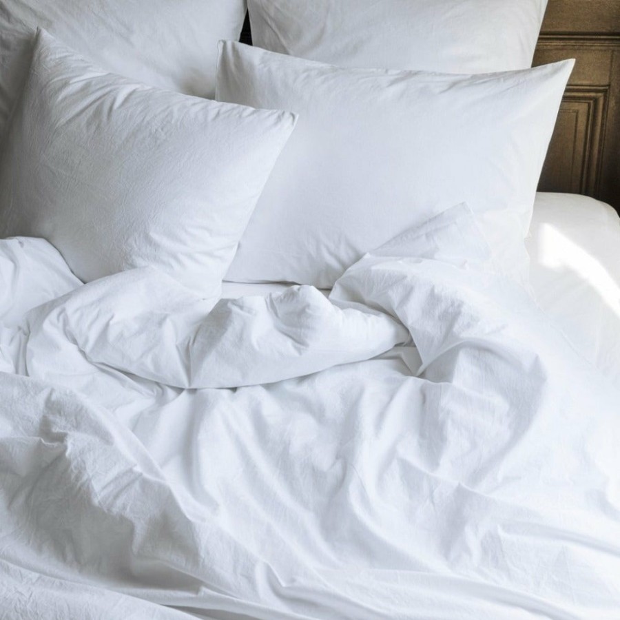 Linge De Maison 1700 COTEX Taies D'Oreiller | Taie D'Oreiller En Coton Percale - Blanc Craie