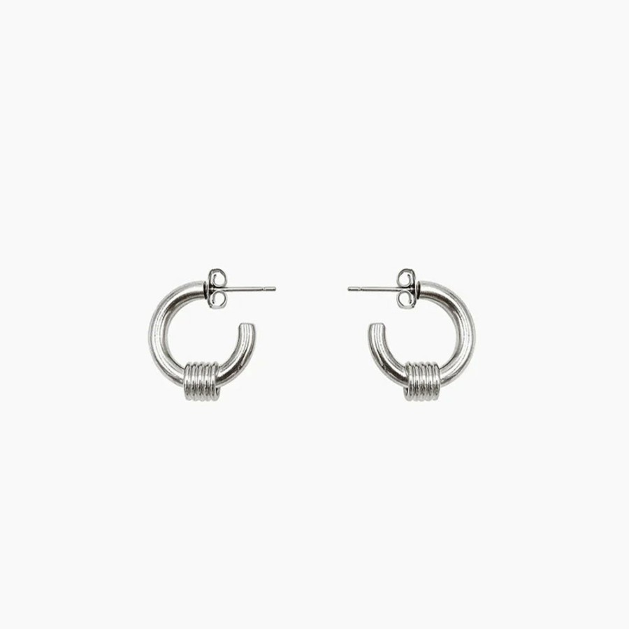 Mode Femme Justine Clenquet Justine Clenquet | Justine Clenquet - Boucles D'Oreilles Carrie - Argent