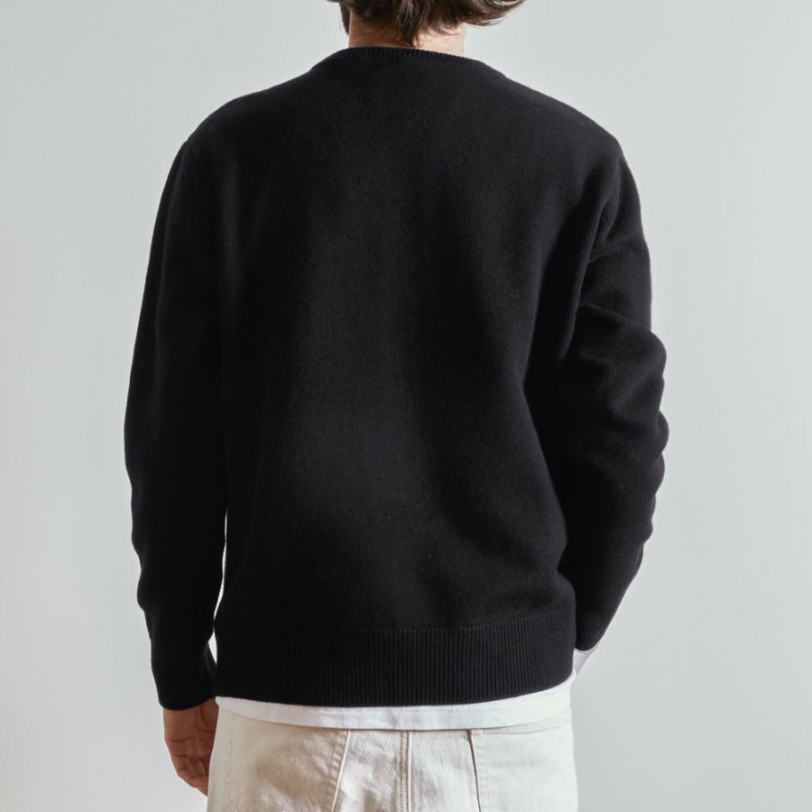 Mode Homme BA01 Mailles | Merci - Pullover Lucky - Noir