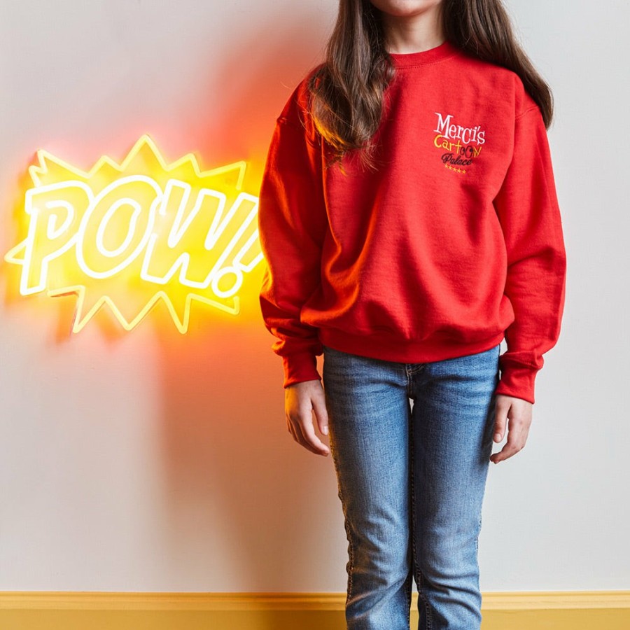 Enfant Merci Sweats | Merci - Sweat Enfant Cartoon Palace - Rouge