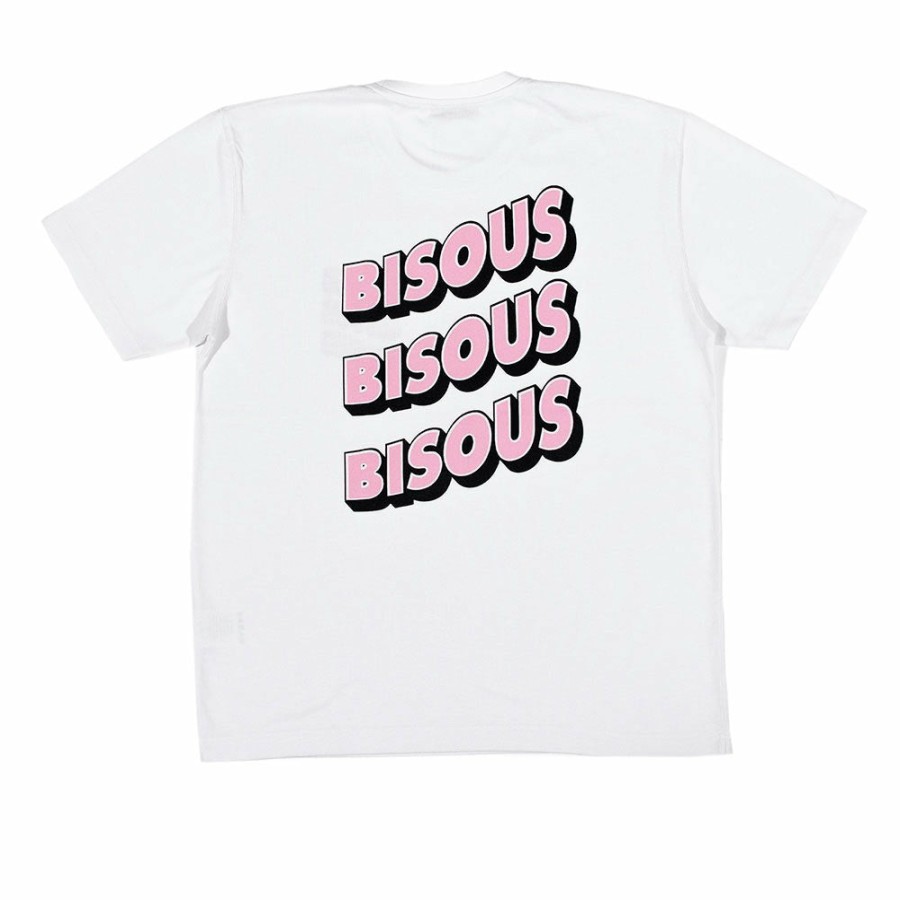 Mode Homme BISOUS SKATEBOARD T-Shirts | Bisous Skateboard - T-Shirt Sonics - Blanc