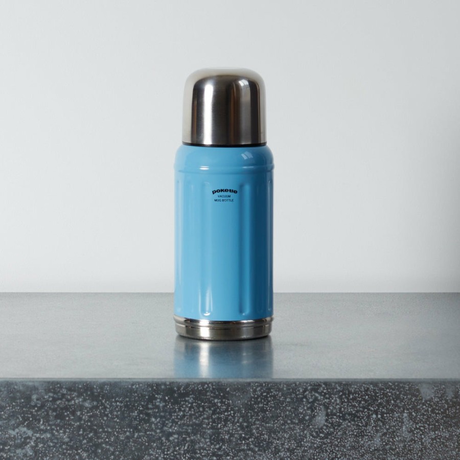 Deco & Lifestyle 738 POKETLE Gourdes | Gourde Thermos 350Ml - Bleu - Poketle