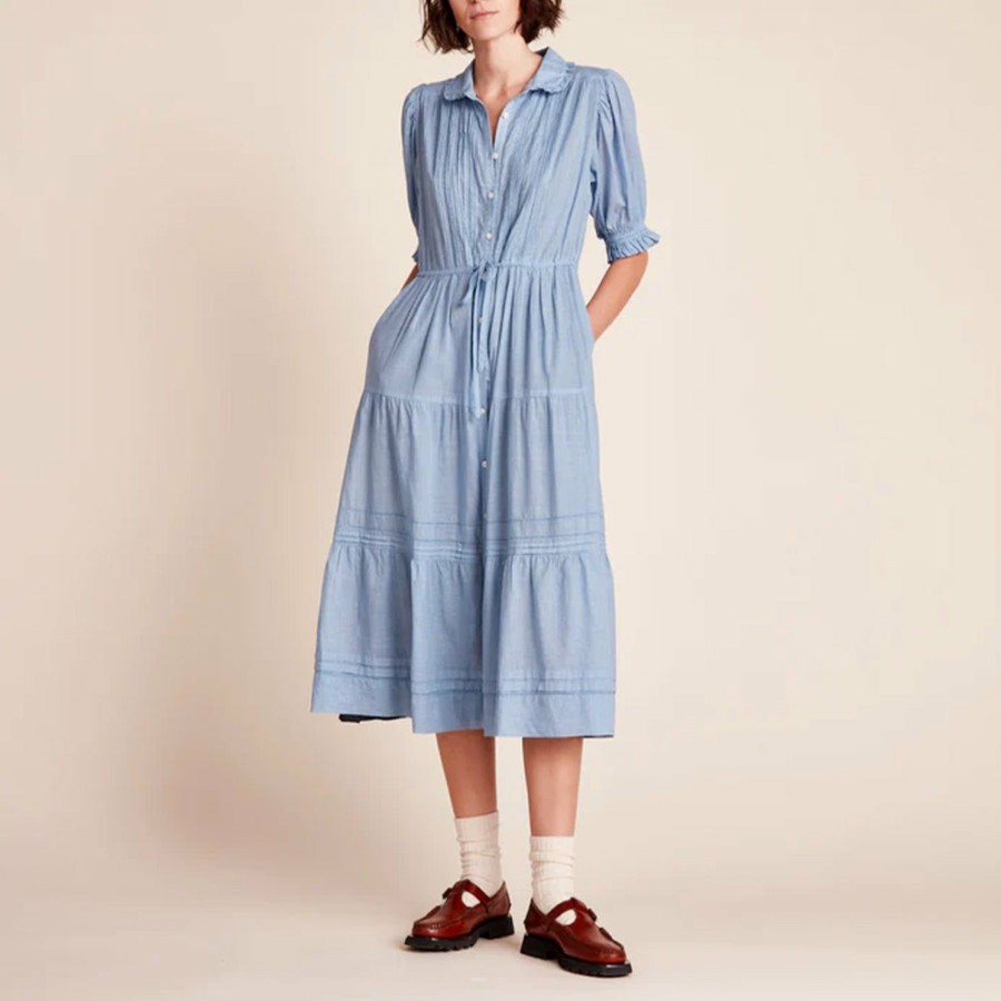 Mode Femme Trovata Robes | Trovata - Robe Frankie - Bleu