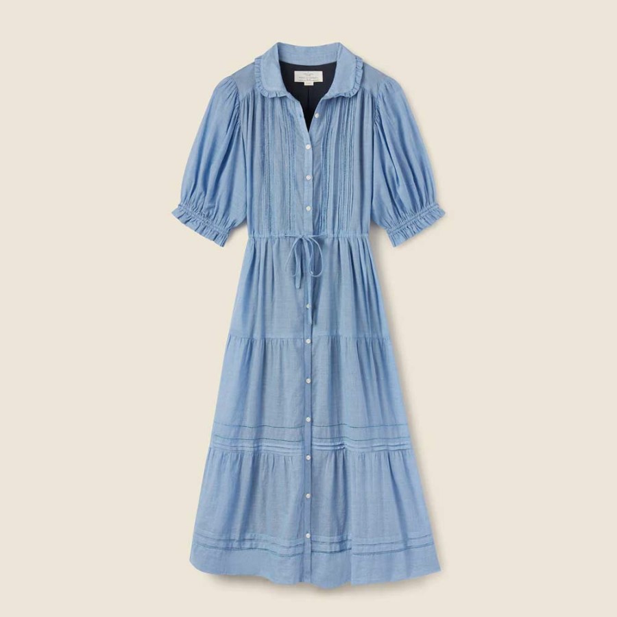 Mode Femme Trovata Robes | Trovata - Robe Frankie - Bleu