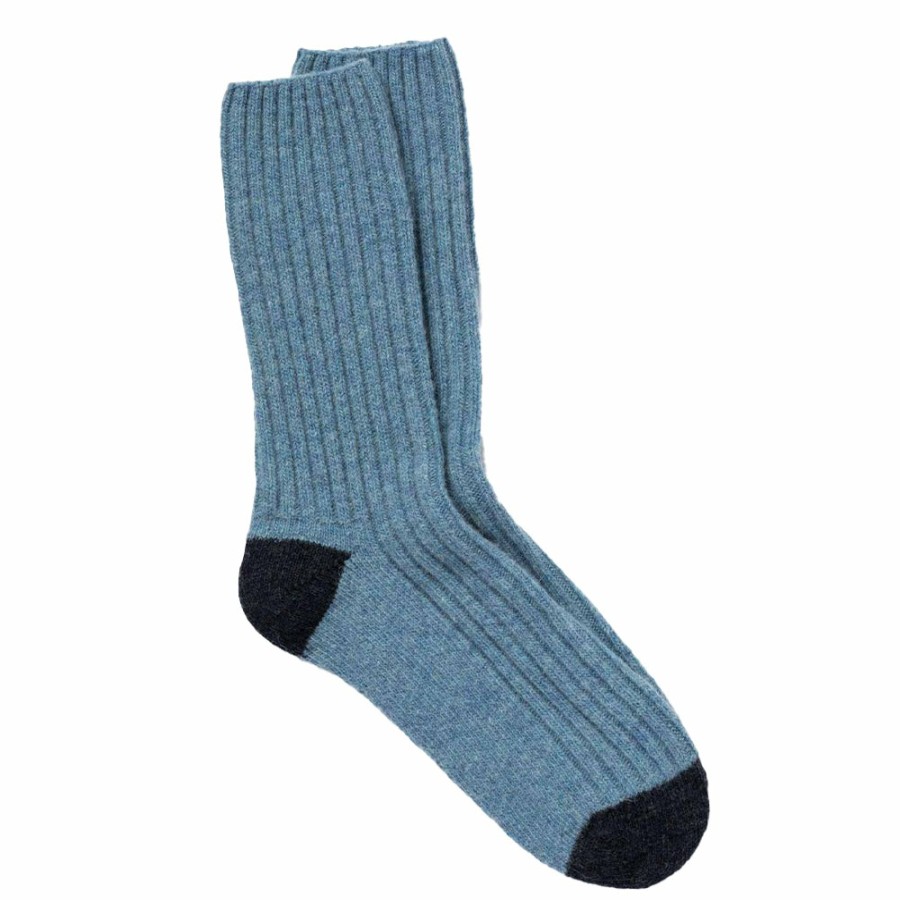 Mode Femme Royalties Chaussettes | Royalties - Chaussettes Benjamin - Ciel