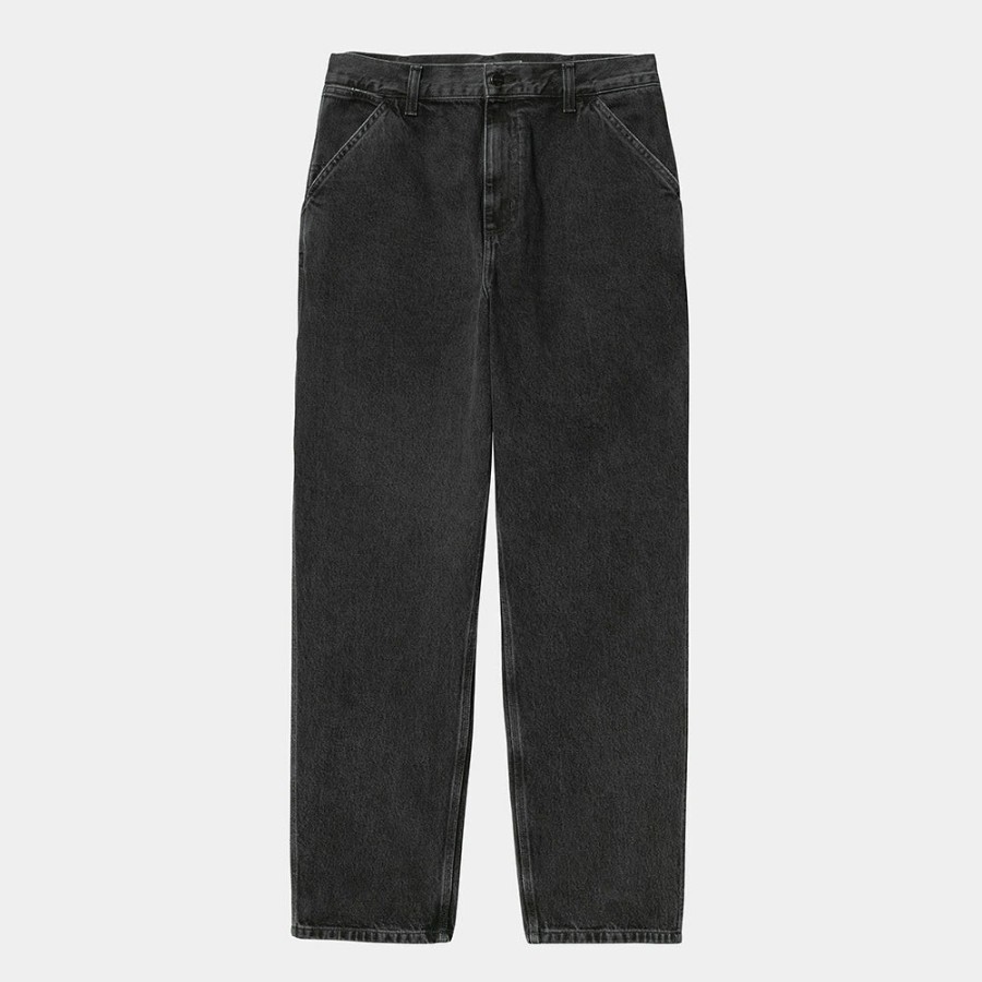 Mode Homme Carhartt WIP Jeans | Carhartt Wip - Single Knee Pant - Noir