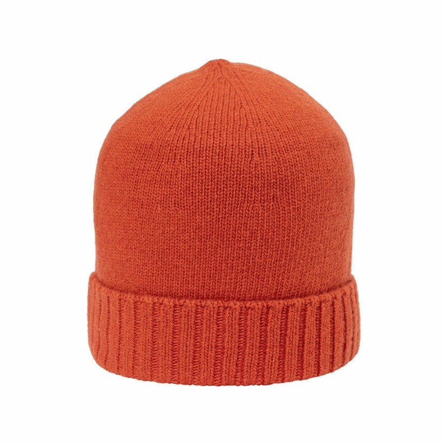 Mode Femme Santacana Bonnets | Santacana - Bonnet En Laine Et Cachemire - Terra Cotta