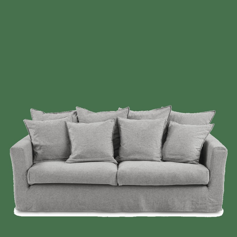 Meubles MERCI Housses De Canape Merci | Housse De Canape - Gris Chambray