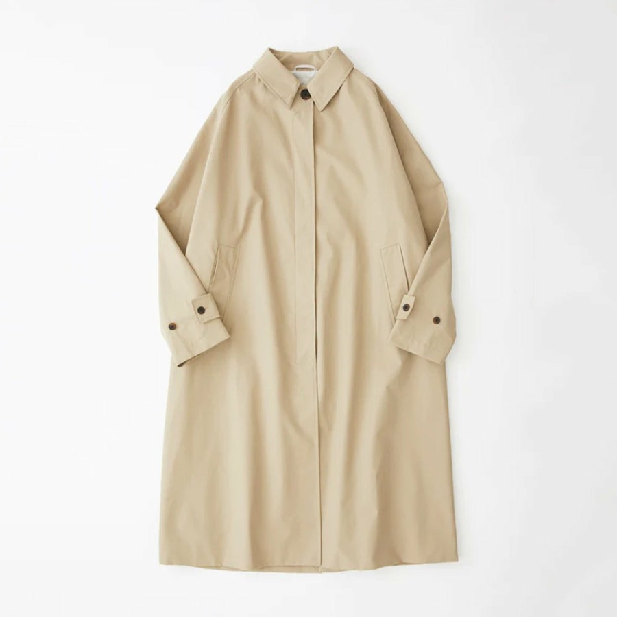 Mode Femme Studio Nicholson Manteaux | Studio Nicholson - Trench Holin - Beige