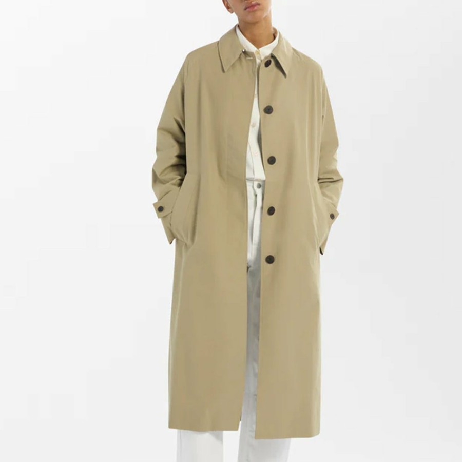 Mode Femme Studio Nicholson Manteaux | Studio Nicholson - Trench Holin - Beige