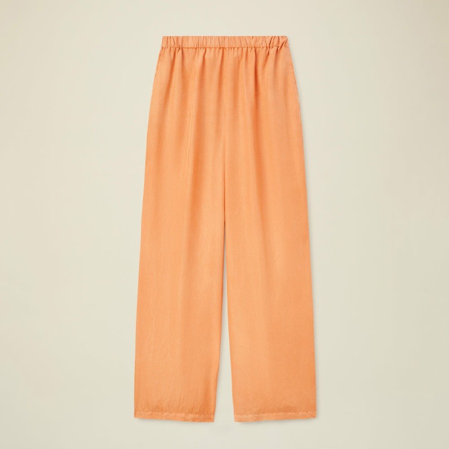 Mode Femme Pomandère Pantalons | Pomandere - Pantalon Taille Elastiquee - Orange