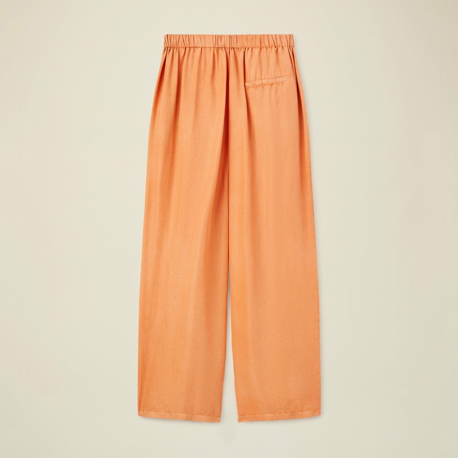 Mode Femme Pomandère Pantalons | Pomandere - Pantalon Taille Elastiquee - Orange