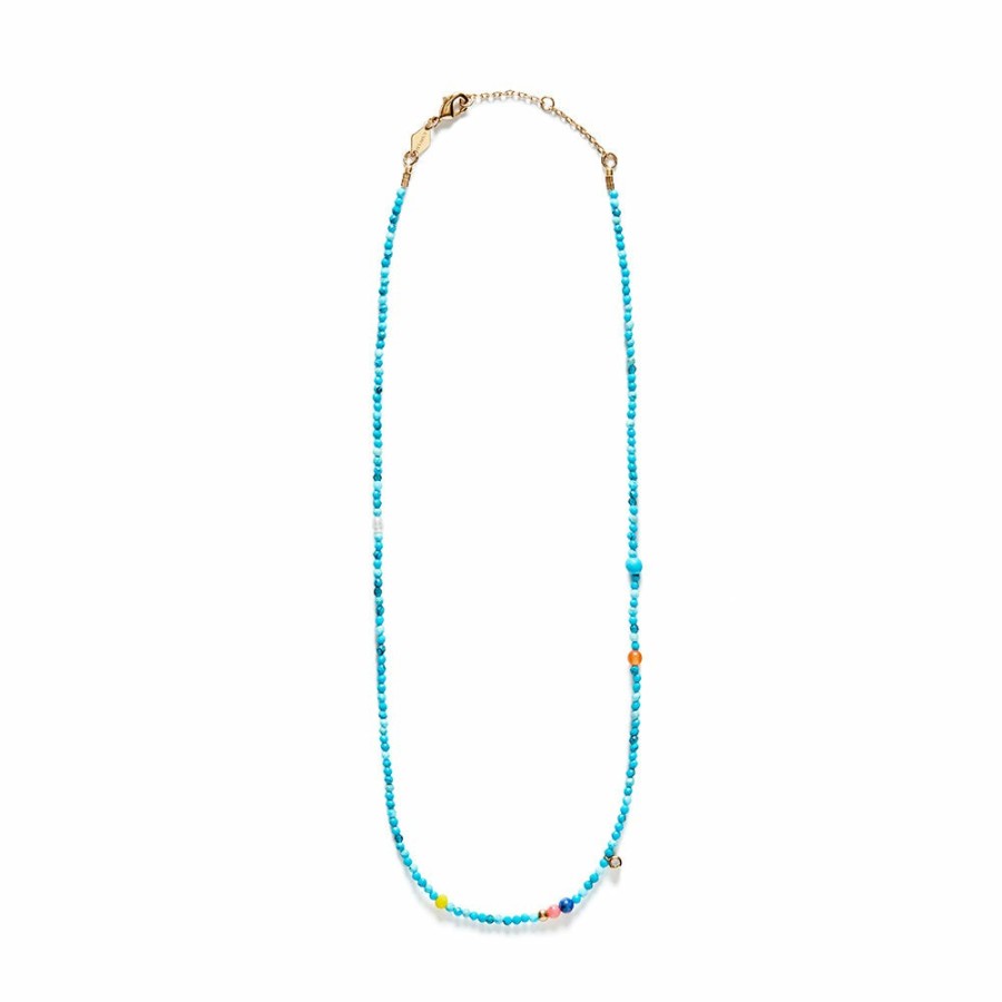 Mode Femme Anni Lu Anni Lu | Anni Lu - Collier Dotty - Turquoise