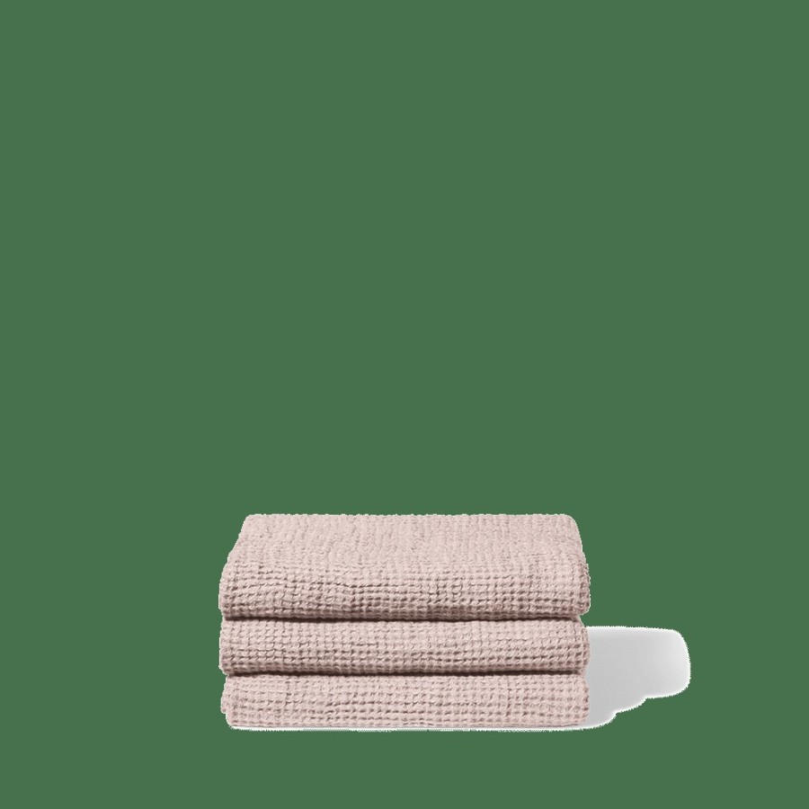 Linge De Maison 200 LINTEX Serviettes De Bain En Lin | Serviette De Bain En Lin - Waffle - Beige Rose