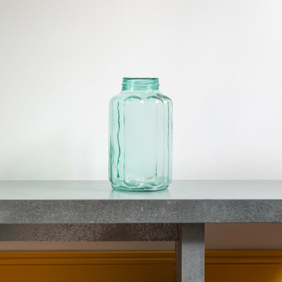 Deco & Lifestyle 1088 LES PETITS BOHEMES Vases | Vase En Verre Cannele - Transparent