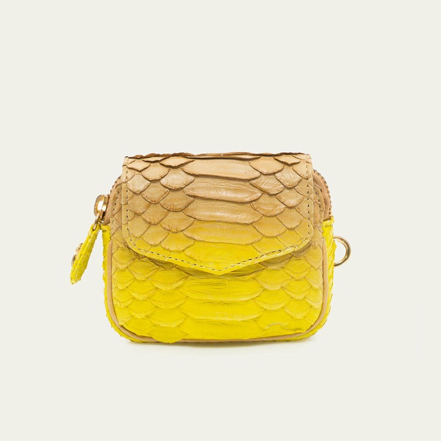 Mode Femme Claris Virot Porte Monnaie | Claris Virot - Porte Monnaie Karl - Jaune