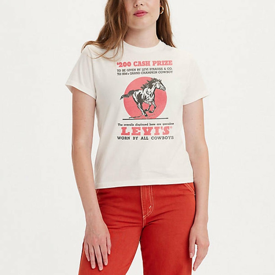 Mode Femme LEVIS T-Shirts | Levi'S - T-Shirt Classic - Blanc