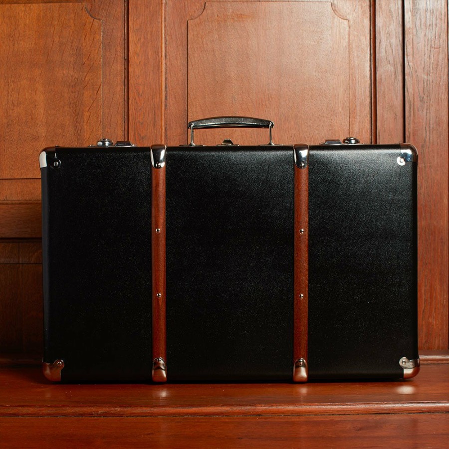 Deco & Lifestyle 256 KAZETO Filets, Paniers & Valises | Valise Rigide En Carton Bouilli - Noir