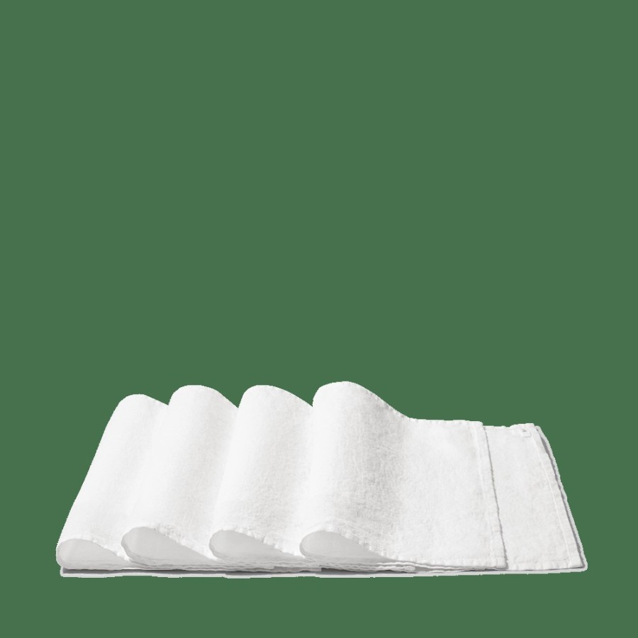 Linge De Maison 200 LINTEX Sets De Table | Set De Table En Lin Lave - Blanc Optique