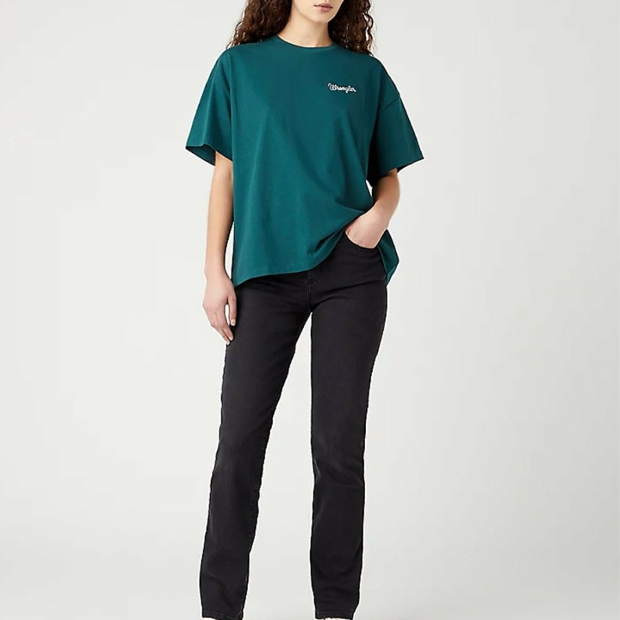 Mode Femme Wrangler T-Shirts | Wrangler - T-Shirt - Vert