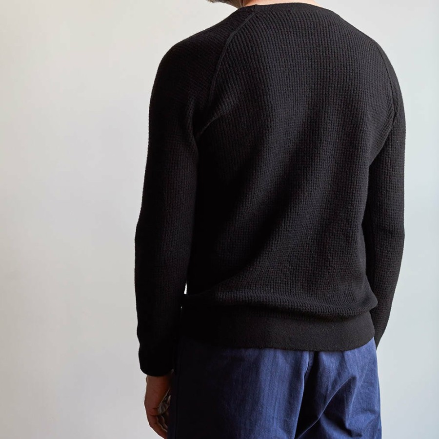 Mode Homme MERCI Mailles | Merci - Pull En Laine - Noir Charbon