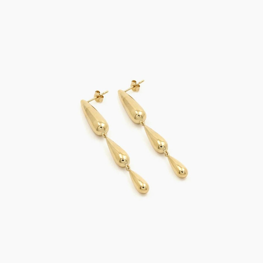 Mode Femme RAGBAG Ragbag | Ragbag - Boucles D'Oreilles Oculus Pendantes - Gold