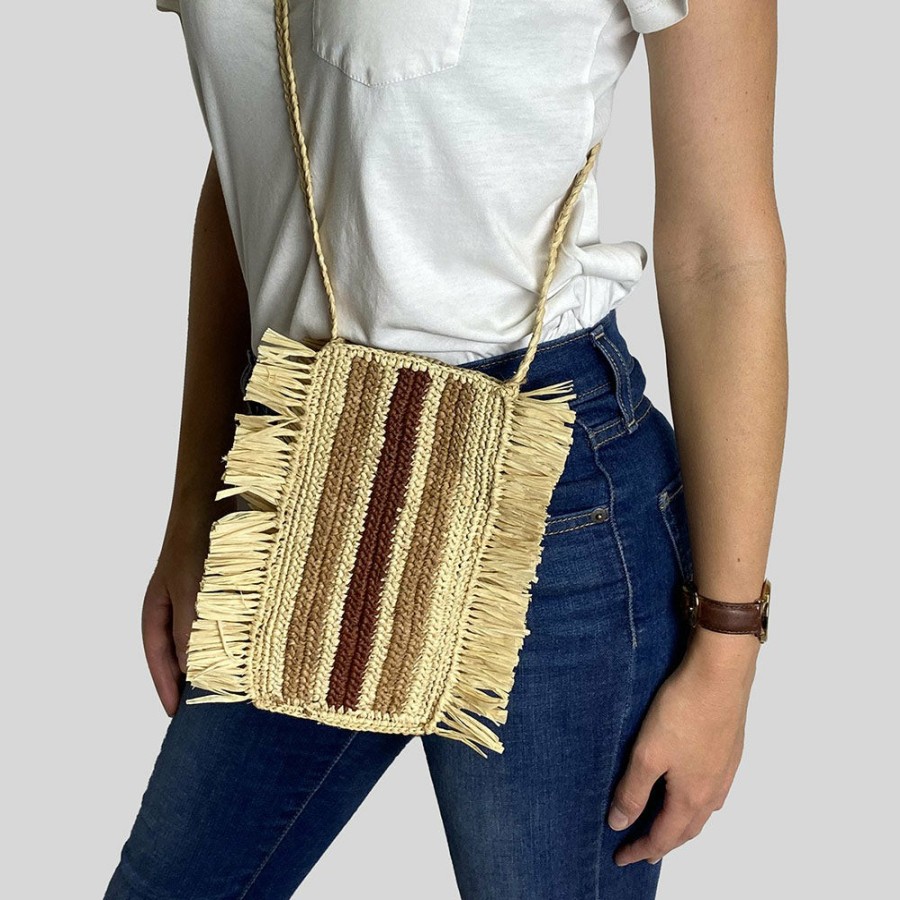 Mode Femme CAMALYA Sacs A Main | Camalya - Sac Bandouliere Gao - Naturel & Marron