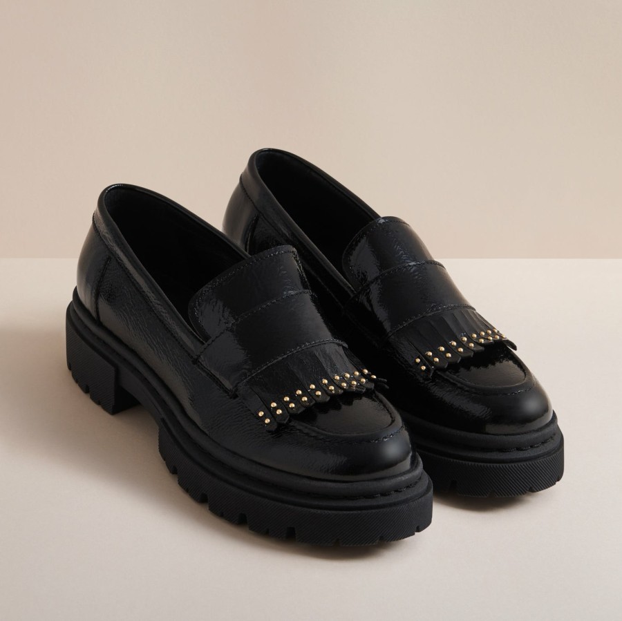 Mode Femme Hudson London Mocassins | Hudson London - Mocassins Yuki - Noir