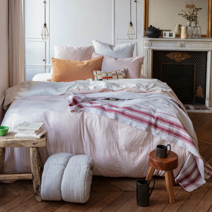 Linge De Maison 2100 GAZEX Housses De Couette | Housse De Couette En Gaze De Coton - Rose De Bagatelle