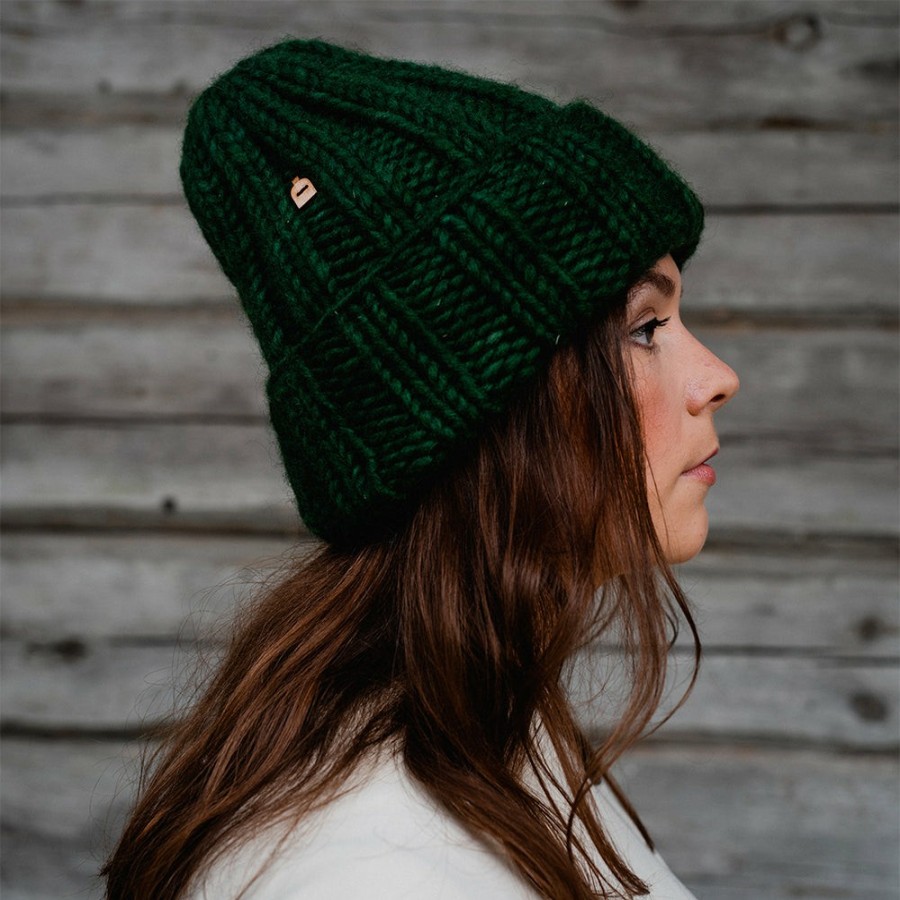 Mode Femme Myssy Bonnets | Myssy - Bonnet En Laine - Vert