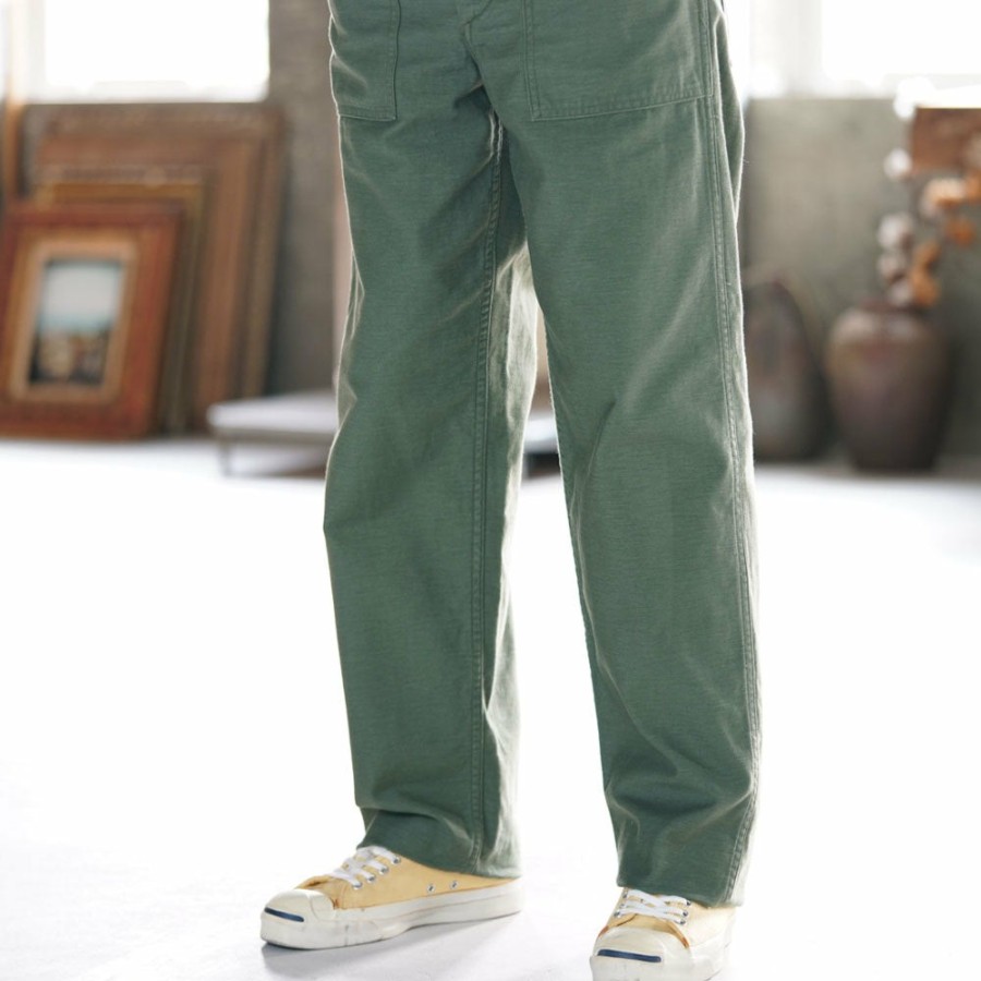 Mode Homme OrSlow Pantalons | Orslow - Pantalon Us Army Pants Fatigue - Vert