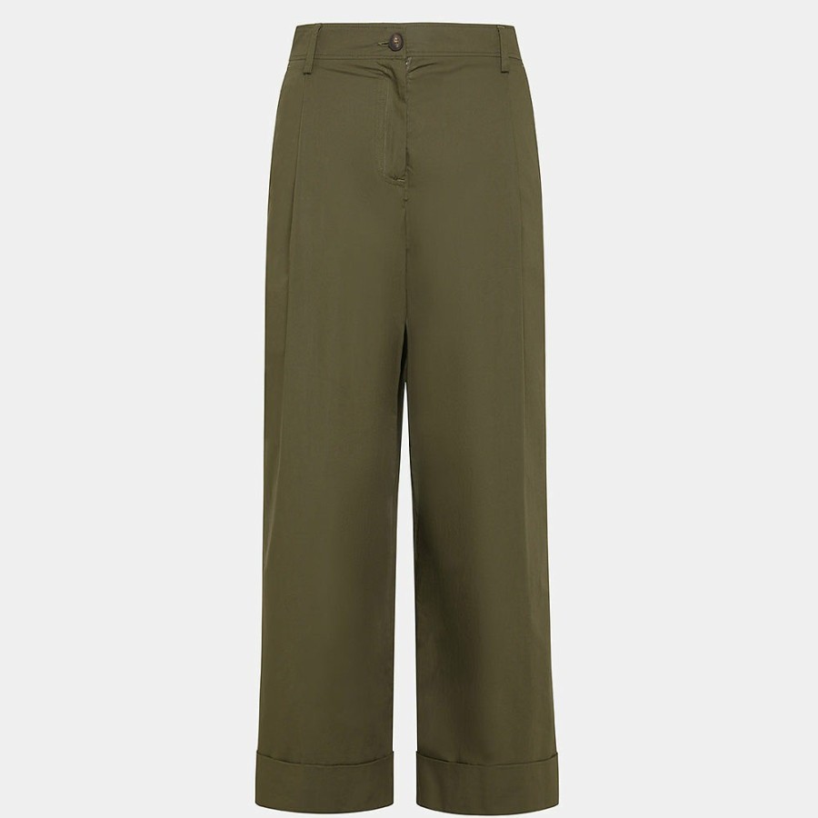 Mode Femme MOMONI Pantalons | Momoni - Pantalon Grecale - Kaki