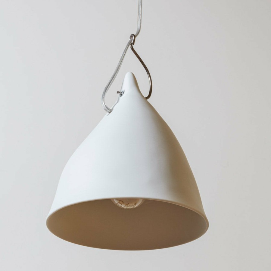 Deco & Lifestyle 125 TSE TSE Suspensions | Suspension Cornette En Porcelaine - Mate