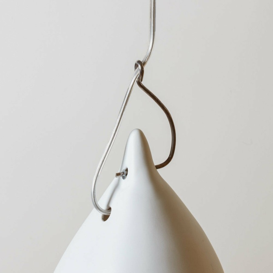 Deco & Lifestyle 125 TSE TSE Suspensions | Suspension Cornette En Porcelaine - Mate