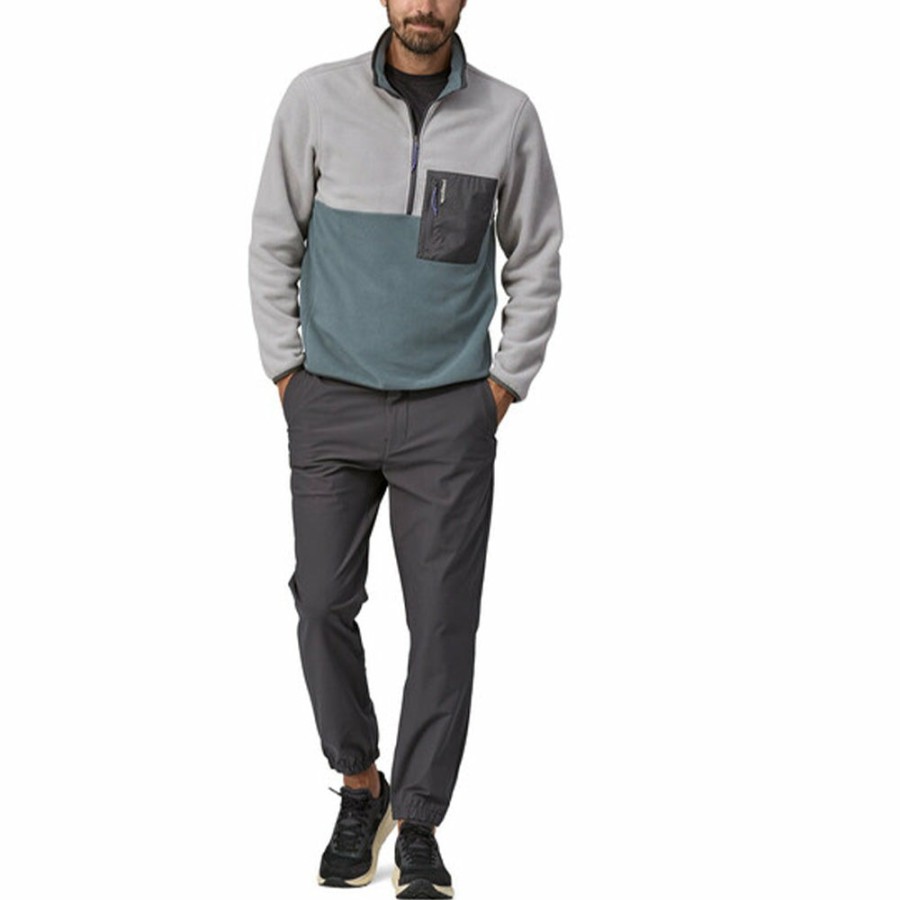 Mode Homme Patagonia Mailles | Patagonia - Microdini 1/2 Zip Fleece - Gris