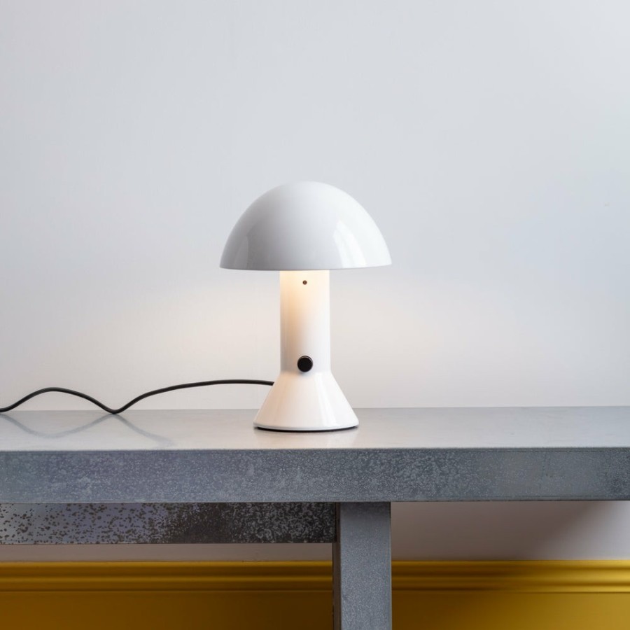 Deco & Lifestyle 1437 MARTINELLI LUCE Lampes | Lampe De Table Elmetto - Blanc