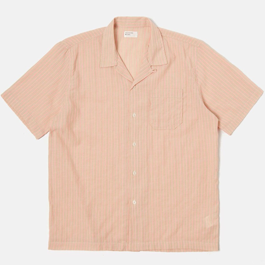 Mode Homme Universal Works Chemises | Universal Works - Chemise Road - Rose Pale