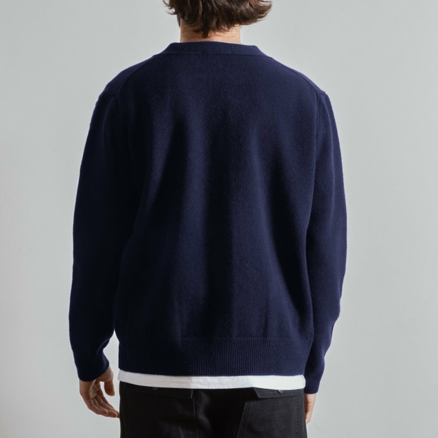 Mode Homme BA01 Mailles | Merci - Cardigan Lucky - Navy