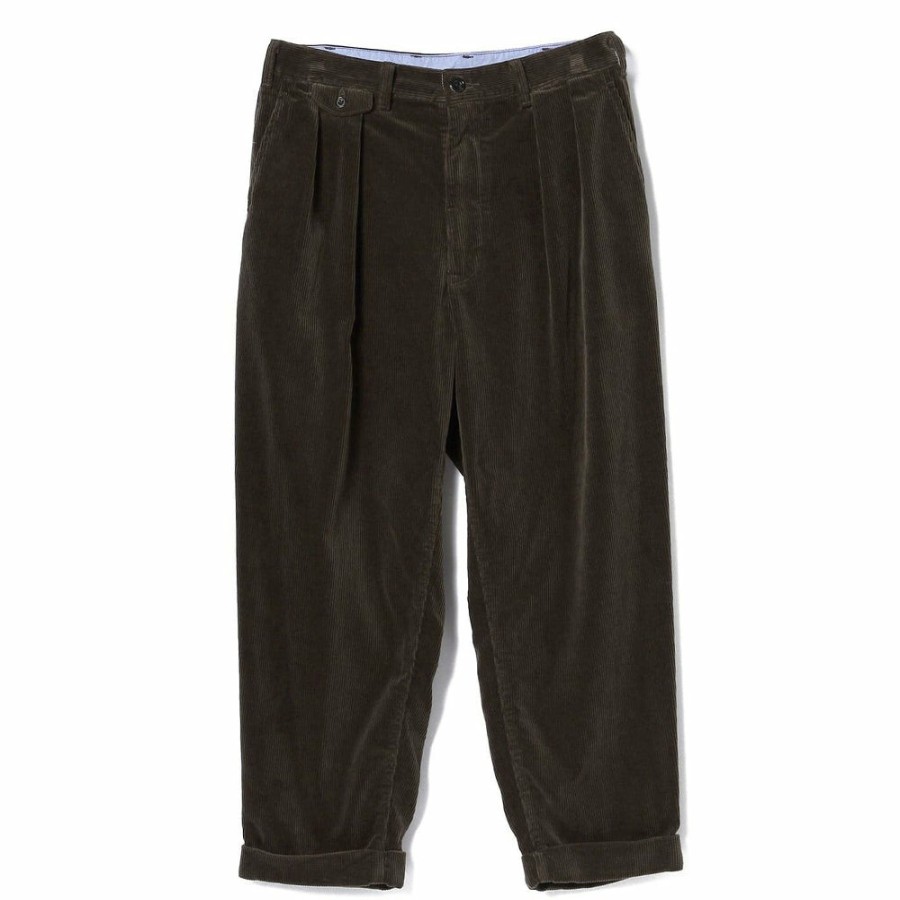 Mode Homme Beams Pantalons | Beams Plus - Pantalon Ivy Velours - Marron