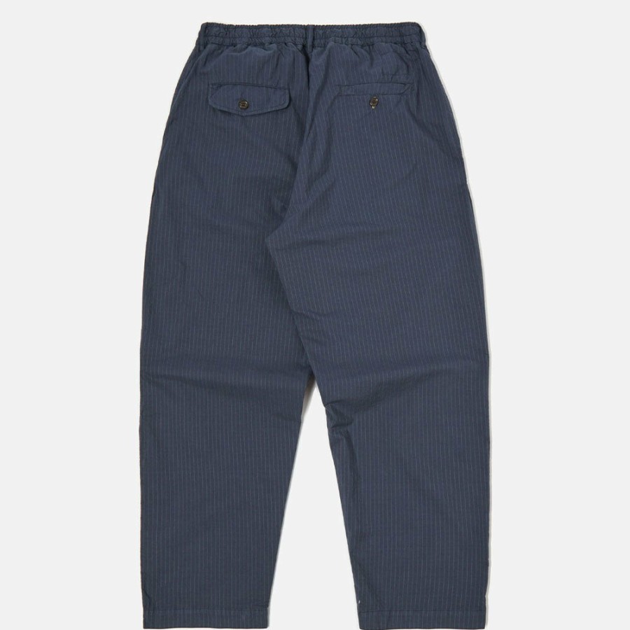 Mode Homme Universal Works Pantalons | Universal Works - Pantalon Oxford - Bleu Marine