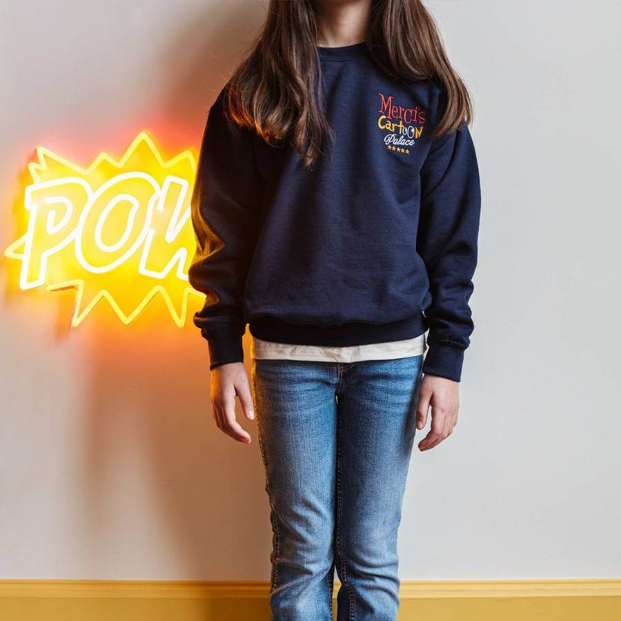 Enfant Merci Sweats | Merci - Sweat Enfant Cartoon Palace - Bleu Marine