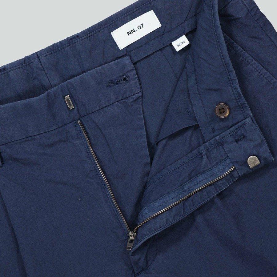 Mode Homme NN07 Pantalons | Nn07 - Pantalon Bill 1080 - Navy Blue