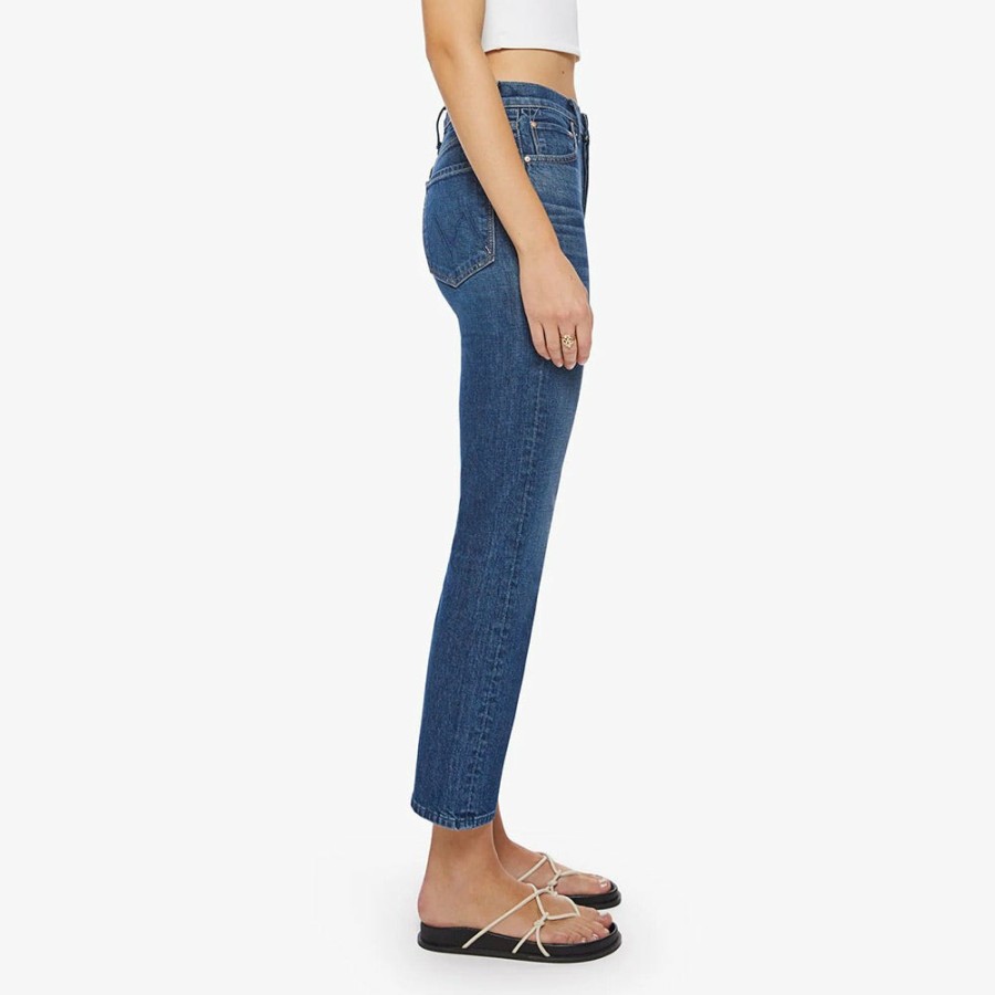 Mode Femme Mother Jeans | Mother - Jeans The Tomcat Ankle - Bleu Fonce