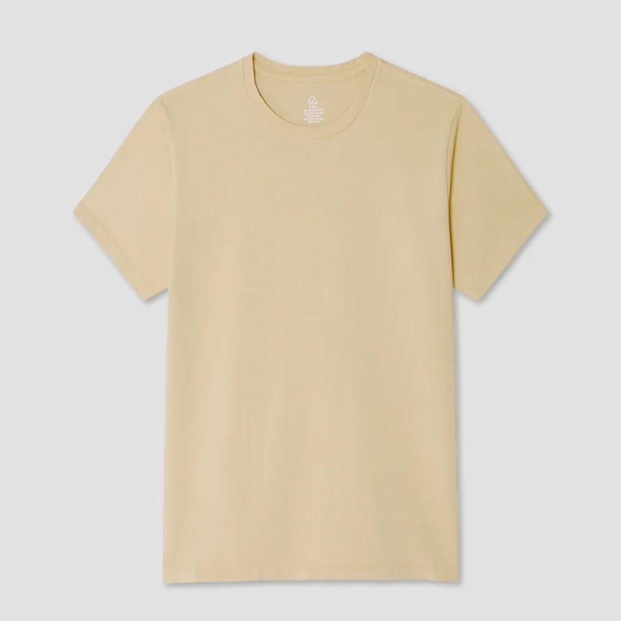 Mode Homme Save Khaki United T-Shirts | Save Khaki United - T-Shirt A Manches Courtes - Jaune