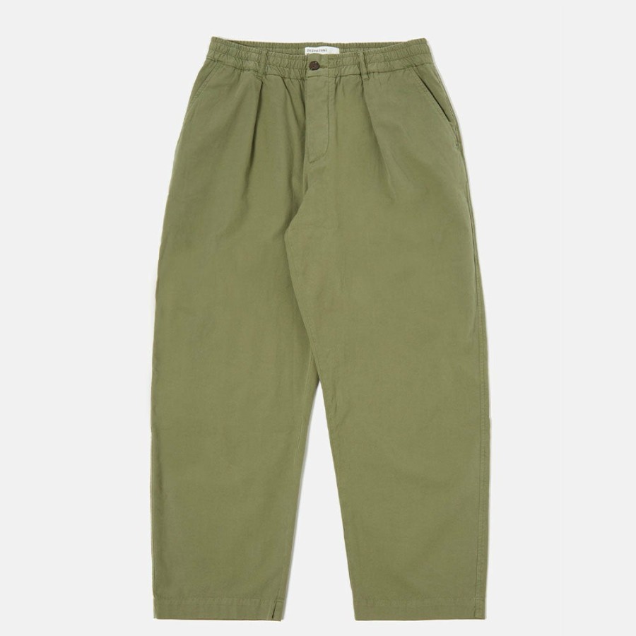 Mode Homme Universal Works Pantalons | Universal Works - Pantalon Oxford Ii - Vert