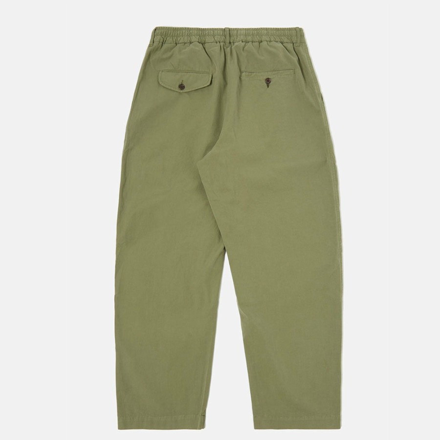 Mode Homme Universal Works Pantalons | Universal Works - Pantalon Oxford Ii - Vert